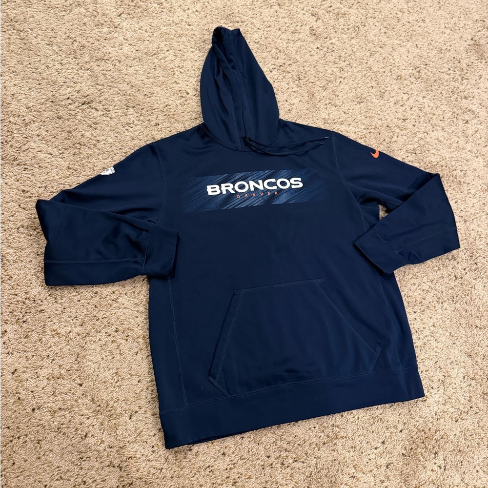 Men’s Nike Denver Broncos Hoodie Dri-Fit (size Large)